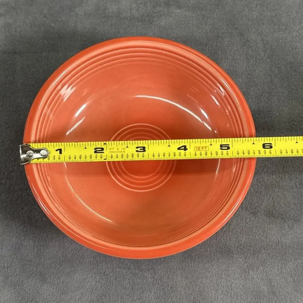 Vintage Fiesta Fiestaware 5 1/2 Berry Bowl Coral Cantaloupe Color Bnfts Charity